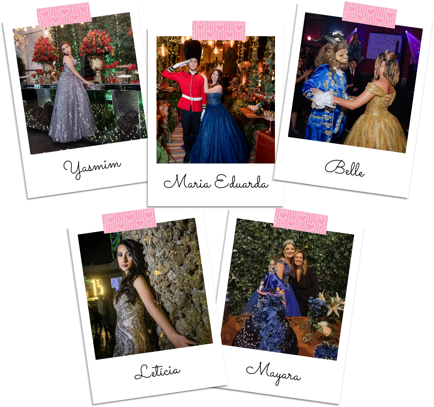 Nossas debutantes - Railda Guimarães Assessoria aos Noivos e Debutantes